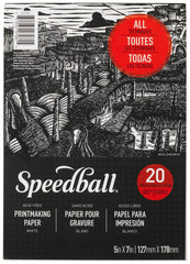 PAD PRINTMAKING SPEEDBALL 5X7 20 SHTS 245 GSM