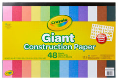 PAPER GIANT CONSTRUCTION WITH STENCIL SHEET CRAYOLA