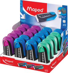 ERASER MAPED RETRACTABLE UNIVERSAL PACK OF 20