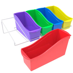 METAL RACK WITH 5 BOOK BIN ASSORTED COLOR