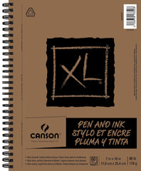 PAD PEN INK CANSON XL 7X10 IN 80 LB 60 SHTS