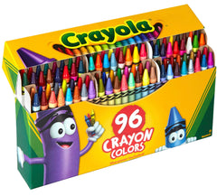 CRAYONS CRAYOLA STANDARD HINGED W/ SHARPENER ASST COLORS SET OF 96
