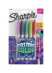 MARKER SHARPIE FINE COSMIC COLOR SET OF 5