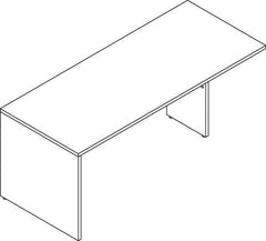 DESK - PENINSULA - 30X72 - MAHOGANY - LLRPRT3072MY