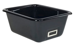 SHIRLEY KS T-134 STORAGE BIN - 14-1/2 L X 11-1/2 W X 6-1/4 H - BLACK - EACH