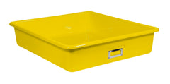 SHIRLEY KS T-163 STORAGE BIN - 21 L X 19 W X 4-1/2 H - YELLOW - EACH
