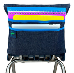CHAIR POCKET ORIGINAL 13 IN BLUE TRIM