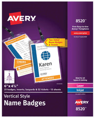 KIT - BADGE - PVC - 2UP - WE - AVE8520 - PACK OF 25