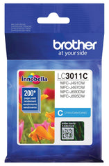 CARTRIDGE INK TONER BROTHER BRTLC3011C CYAN