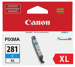 CARTRIDGE INK TONER CANON PIXMA CNMCLI281XLCY CYAN