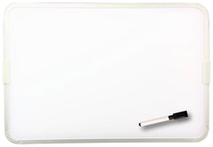 DRY ERASE BOARD 12 X 17.5 TWO-SIDED MAGNETIC FRAMED W/MARKER