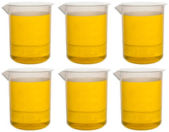 BEAKER POLYPROPYLENE 250ML PACK OF 6