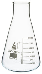 FLASK ERLENMEYER GLASS WIDE NECK 2000ML