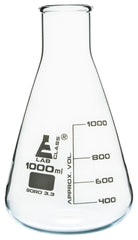 FLASK ERLENMEYER GLASS WIDE NECK 1000ML