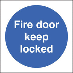 Sign Fire Door Keep Locked Sa 80X80