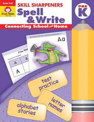 WORKBOOK - SKILL SHARPENERS SPELL/WRITE GR PREK
