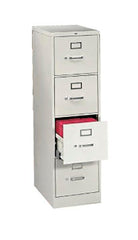 FILE VERTICAL - TSD - 510 4 DRAWER 15WX25DX52H LETTER W/LOCK LT GRAY