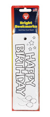 COLOR YOUR OWN BIRTHDAY BOOKMARK 100/PK