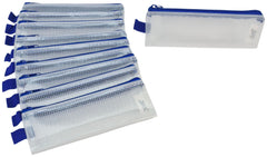 TOOL CASE SAX MESH CLEAR/BLUE TRIM 3X8 IN PACK OF 10