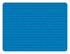 CARPETS FOR KIDS - KIDSOFT SUBTLE STRIPES - 6 FT X 9 FT RECTANGLE - PRIMARY BLUE