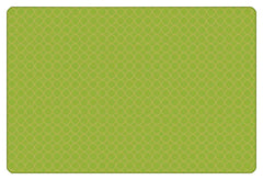CARPETS FOR KIDS - KIDSOFT COMFORTING CIRCLES - 3 FT X 4 FT RECTANGLE - GREEN/TAN COLOR