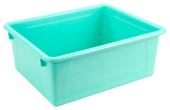 SCHOOL SMART DEEP STORAGE BIN - 10-3/4 X 13-3/8 X 5-1/4 - TEAL - EACH