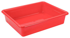 SCHOOL SMART STORAGE TRAY - 10-3/4 X 13-1/4 X 3 INCHES - RED - EACH