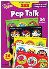 STICKERS PEP TALK SCRATCH N SNIFF VARIETY PACK OF 288