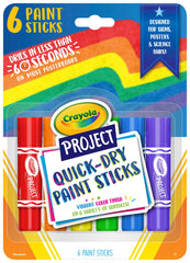 PAINT STICKS CRAYOLA PROJECT ASST CLASSIC SET OF 6