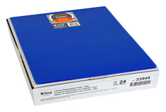 FOLDER POLY 3-POCKET TRI-FOLD BLUE PK OF 24