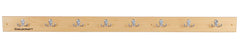 QS COAT RACK WALL MOUNT STRIP 8 HOOKS