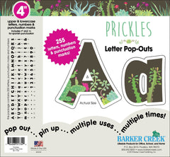 ACCENTS LETTERS POP OUTS PRICKLES 4 INCH - CHOCOLATE