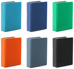 BOOK COVER STRETCHABLE STANDARD SIZE ASST SOLID COLORS PK OF 24