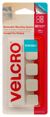 VELCRO BRAND MOUNTING SQUARES 3/4 IN PACK OF 80