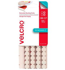 VELCRO BRAND MOUNTING CIRCLES 5/8 IN PACK OF 195