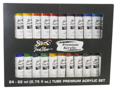 PAINT ACRYLIC SAX PREMIUM 0.75OZ TUBE SAX PREMIUM SET OF 24
