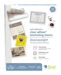 LAMINATING SHEET HEAVYWEIGHT CLEER ADHEER 9X12 IN BOX OF 50