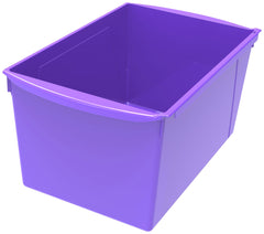 BOOK BIN INTERLOCKING DOUBLE WIDE PURPLE