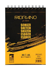 PAPER PAD FABRIANO SCHIZZI 5.8X8.25 IN 60LB 60 SHTS