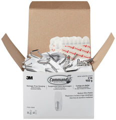 HOOKS COMMAND MEDIUM WIRE TOGGLE WHITE PACK OF 35