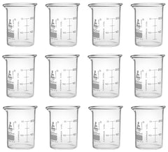 BEAKER GLASS ASTM 20ML 12 PK