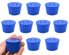 STOPPER NEO 2 HOLE ASTM SIZE NUMBER 7.5 10 PK