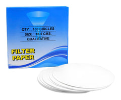 PAPER FILTER QUALITIVE 18.5CM DIA 100PK