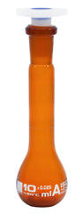 FLASK VOLUMETRIC CLASS A 10ML AMBER