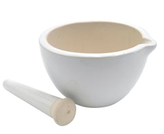 MORTAR AND PESTLE PORCELAIN 180MM