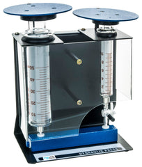 HYDRAULIC PRESS WITH GLASS CYLINDERS