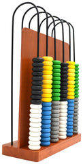 ABACUS WOODEN FRAME 6 STEEL WIRES