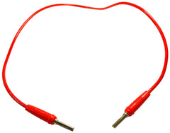 LEADS CONNECTING W/ 4MM PLUGS 500MM RED