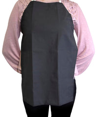 APRON BLACK RUBBER COATED CLOTH XS