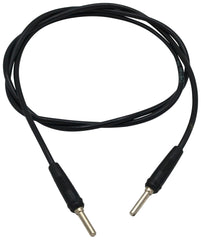 LEADS W/ 4MM PLUGS 1000MM BLACK